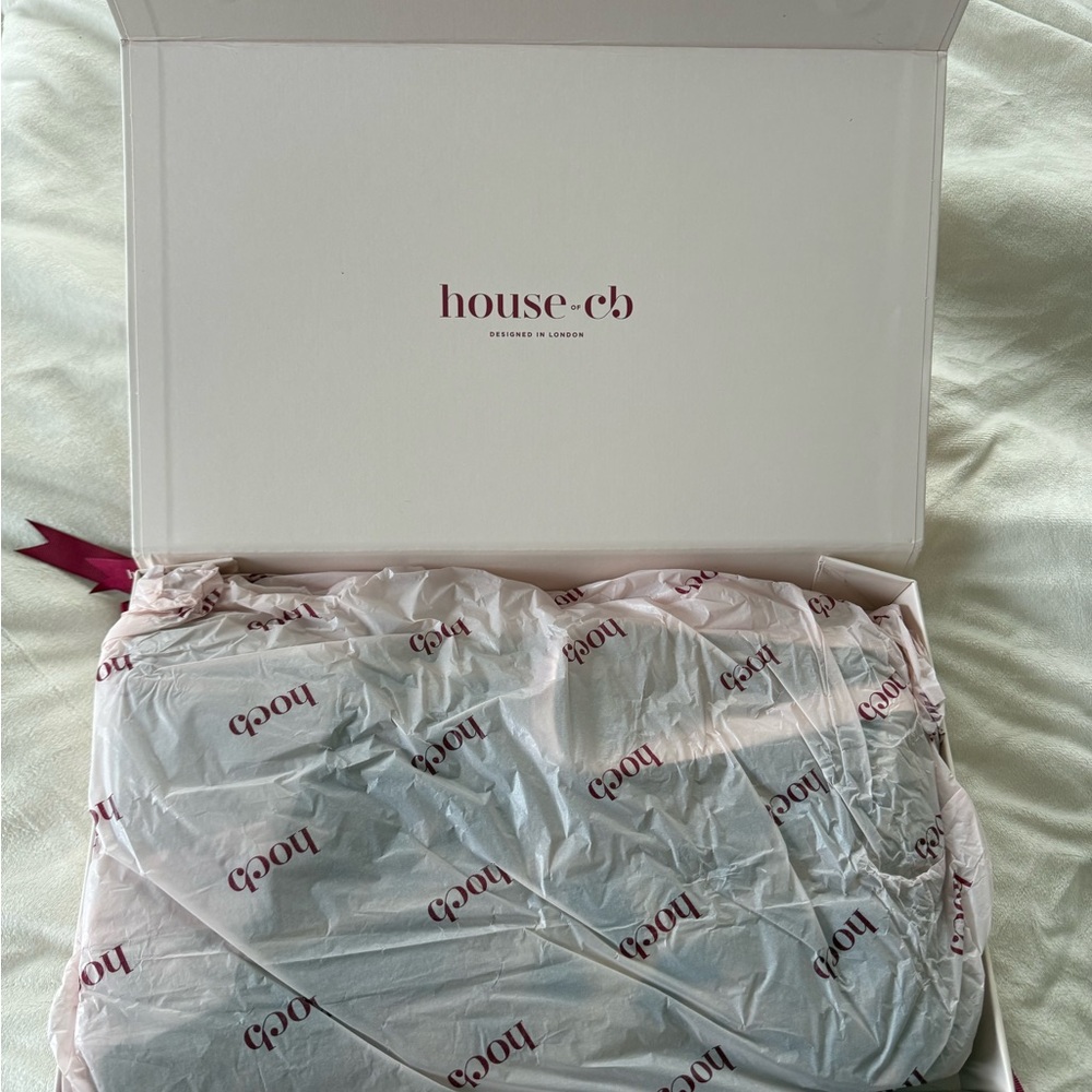 House of CB Leopard Print Strapless Bodycon Dress in Brown and Black - Picture 6 of 7